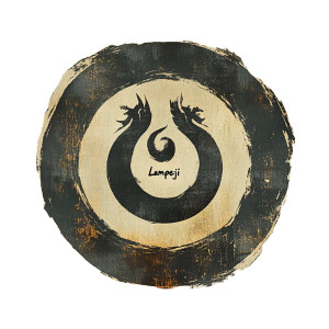 Lampeji Logo Seal Script Vinyl Car Decal Sticker – Waterproof & UV-Resistant 4.0"