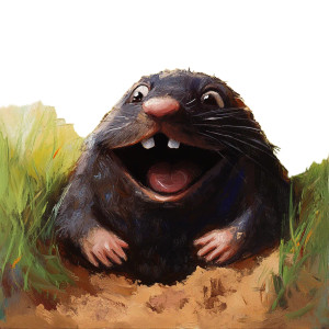 Laughing Mole Mound Vinyl Car Decal Sticker – Waterproof & UV-Resistant 4.0" Laughing Mole Mound Vinyl Car Decal Sticker – Waterproof & UV-Resistant 4.0"