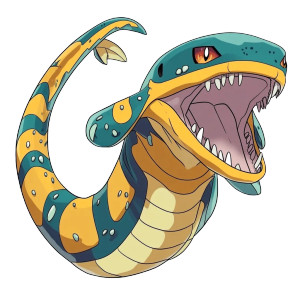 Legendary Water Eel Pokemon Vinyl Car Decal Sticker – Waterproof & UV-Resistant 4.0"