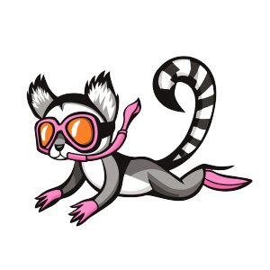Lemur Diving Icon Vinyl Car Decal Sticker – Waterproof & UV-Resistant 4.0" Lemur Diving Icon Vinyl Car Decal Sticker – Waterproof & UV-Resistant 4.0"