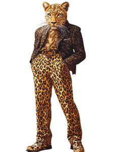 Leopard In Pants Vinyl Car Decal Sticker – Waterproof & UV-Resistant 4.11" Leopard In Pants Vinyl Car Decal Sticker – Waterproof & UV-Resistant 4.11"