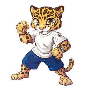 Leopard Kabaddi Mascot Vinyl Car Decal Sticker – Waterproof & UV-Resistant 4.0" Leopard Kabaddi Mascot Vinyl Car Decal Sticker – Waterproof & UV-Resistant 4.0"