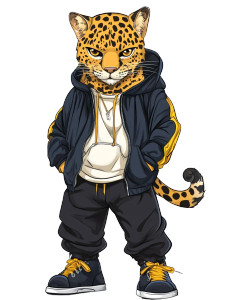 Leopard Teenager Vector Vinyl Car Decal Sticker – Waterproof & UV-Resistant 4.11" Leopard Teenager Vector Vinyl Car Decal Sticker – Waterproof & UV-Resistant 4.11"