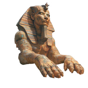 Living Sphinx Fantasy Art Vinyl Car Decal Sticker – Waterproof & UV-Resistant 4.0"