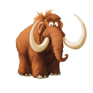 Mammoth Cartoon Disney Pixar Vinyl Car Decal Sticker – Waterproof & UV-Resistant 4.0"