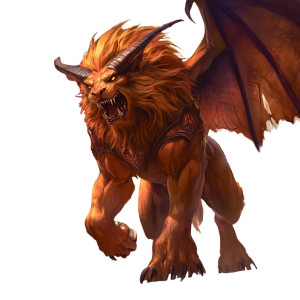 Manticore Card Art Vinyl Car Decal Sticker – Waterproof & UV-Resistant 4.0"