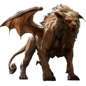 Manticore Matrix Background Vinyl Car Decal Sticker – Waterproof & UV-Resistant 4.0"