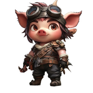 Maplestory Wild Boar Chart Vinyl Car Decal Sticker – Waterproof & UV-Resistant 4.0"