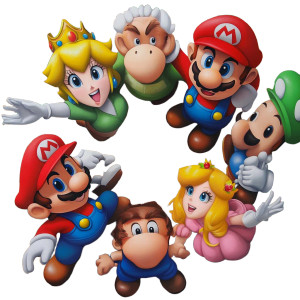 Mario Family Photo Pattern Vinyl Car Decal Sticker – Waterproof & UV-Resistant 4.0"