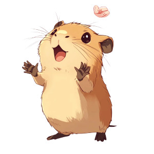 Mischievous Capybara Chibi Anime Vinyl Car Decal Sticker – Waterproof & UV-Resistant 4.0" Mischievous Capybara Chibi Anime Vinyl Car Decal Sticker – Waterproof & UV-Resistant 4.0"