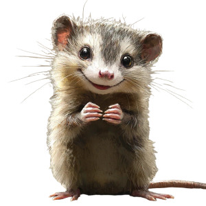 Mischievous Opossum Smirk Vinyl Car Decal Sticker – Waterproof & UV-Resistant 4.0" Mischievous Opossum Smirk Vinyl Car Decal Sticker – Waterproof & UV-Resistant 4.0"