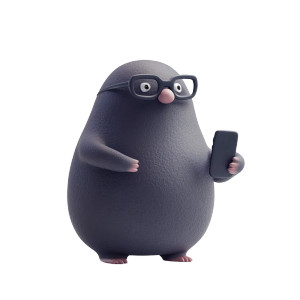 Mole Glasses Smartphone Happy Vinyl Car Decal Sticker – Waterproof & UV-Resistant 4.0" Mole Glasses Smartphone Happy Vinyl Car Decal Sticker – Waterproof & UV-Resistant 4.0"