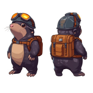 Mole Miner Sprite Vinyl Car Decal Sticker – Waterproof & UV-Resistant 4.0" Mole Miner Sprite Vinyl Car Decal Sticker – Waterproof & UV-Resistant 4.0"