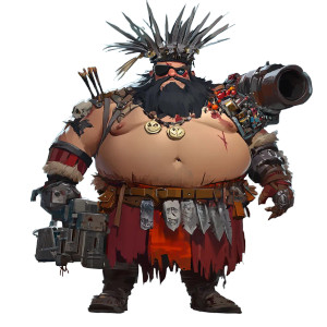 Mongolian Hero Cartoon Vinyl Car Decal Sticker – Waterproof & UV-Resistant 4.0"