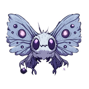 Mothman Cryptid Chibi Sticker Vinyl Car Decal Sticker – Waterproof & UV-Resistant 4.0"