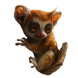 Mouse Lemur Cinder Fur Vinyl Car Decal Sticker – Waterproof & UV-Resistant 4.0"