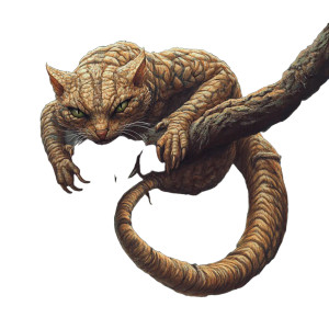 Mythical Snake Cat Lizard Vinyl Car Decal Sticker – Waterproof & UV-Resistant 4.0"