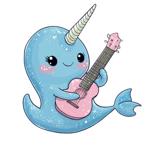 Narwhal Ukulele Pink Background Vinyl Car Decal Sticker – Waterproof & UV-Resistant 4.0" Narwhal Ukulele Pink Background Vinyl Car Decal Sticker – Waterproof & UV-Resistant 4.0"