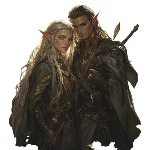 Noble High Elf Wood Elf Vinyl Car Decal Sticker – Waterproof & UV-Resistant 4.0"