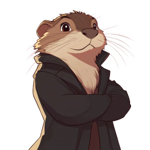 Nutria Icon Anime Vinyl Car Decal Sticker – Waterproof & UV-Resistant 4.0"