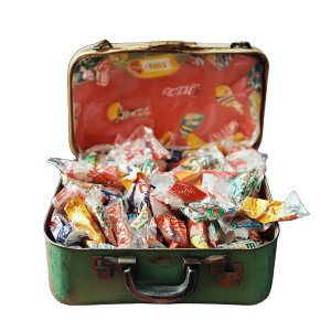 Old Lunchbox Candy Wrappers Vinyl Car Decal Sticker – Waterproof & UV-Resistant 4.0"