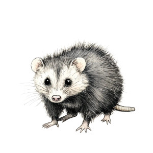 Opossum Childrens Art Vinyl Car Decal Sticker – Waterproof & UV-Resistant 4.0" Opossum Childrens Art Vinyl Car Decal Sticker – Waterproof & UV-Resistant 4.0"