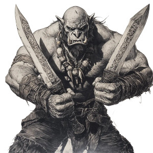 Orc Brigand Knives Vinyl Car Decal Sticker – Waterproof & UV-Resistant 4.0"