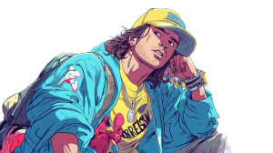 Orelsan Manga Fight Retro Vinyl Car Decal Sticker – Waterproof & UV-Resistant 7.14"