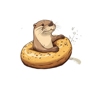 Otter Bagel Float Vinyl Car Decal Sticker – Waterproof & UV-Resistant 4.0" Otter Bagel Float Vinyl Car Decal Sticker – Waterproof & UV-Resistant 4.0"