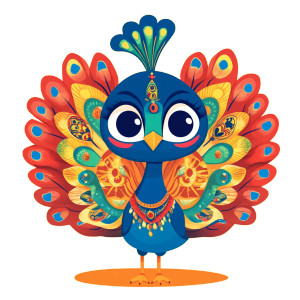 Peacock Mascot Amusement Park Vinyl Car Decal Sticker – Waterproof & UV-Resistant 4.0" Peacock Mascot Amusement Park Vinyl Car Decal Sticker – Waterproof & UV-Resistant 4.0"