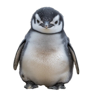 Penguin Cub Belly Sofa Vinyl Car Decal Sticker – Waterproof & UV-Resistant 4.0"