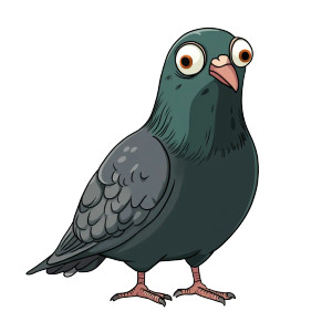 Pepe Pigeon Vector Vinyl Car Decal Sticker – Waterproof & UV-Resistant 4.0"