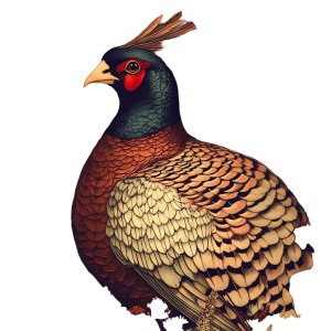 Pheasant Pattern Vinyl Car Decal Sticker – Waterproof & UV-Resistant 4.0" Pheasant Pattern Vinyl Car Decal Sticker – Waterproof & UV-Resistant 4.0"