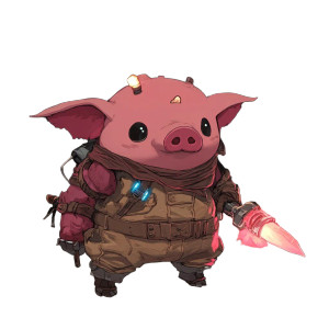 Pig Boi Game Vinyl Car Decal Sticker – Waterproof & UV-Resistant 4.0"