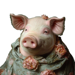 Pig Image Vinyl Car Decal Sticker – Waterproof & UV-Resistant 4.0"