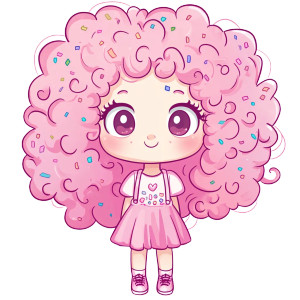 Pinky Pie Chibi Doodle Vinyl Car Decal Sticker – Waterproof & UV-Resistant 4.0"