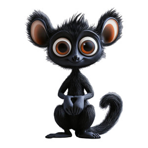 Pixar Lemur Vinyl Toy Vinyl Car Decal Sticker – Waterproof & UV-Resistant 4.0"