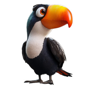 Pixar Toucan Mascot Vinyl Car Decal Sticker – Waterproof & UV-Resistant 4.0" Pixar Toucan Mascot Vinyl Car Decal Sticker – Waterproof & UV-Resistant 4.0"