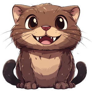 Prehistoric Coffee Kitten Vinyl Car Decal Sticker – Waterproof & UV-Resistant 4.0"