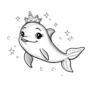 Princess Dolphin Outline Vinyl Car Decal Sticker – Waterproof & UV-Resistant 4.0" Princess Dolphin Outline Vinyl Car Decal Sticker – Waterproof & UV-Resistant 4.0"