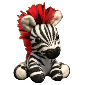 Punk Zebra Beanie Vinyl Car Decal Sticker – Waterproof & UV-Resistant 4.0"