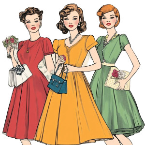 1950S Coloring Book Cover Vinyl Car Decal Sticker – Waterproof & UV-Resistant 4.0"