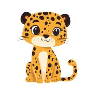 Cute Leopard Illustration Vinyl Car Decal Sticker – Waterproof & UV-Resistant 4.0" Cute Leopard Illustration Vinyl Car Decal Sticker – Waterproof & UV-Resistant 4.0"