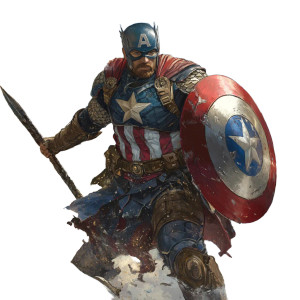 Fantasy Captain America Vinyl Car Decal Sticker – Waterproof & UV-Resistant 4.0" Fantasy Captain America Vinyl Car Decal Sticker – Waterproof & UV-Resistant 4.0"