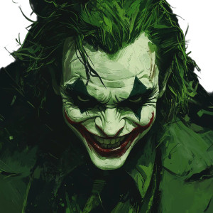 Joker Green Black Vinyl Car Decal Sticker – Waterproof & UV-Resistant 4.0"
