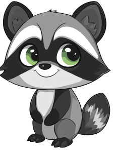 Raccoon Green Eyes Simple Vinyl Car Decal Sticker – Waterproof & UV-Resistant 4.11" Raccoon Green Eyes Simple Vinyl Car Decal Sticker – Waterproof & UV-Resistant 4.11"