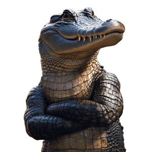 Realistic Alligator Crossed Arms Vinyl Car Decal Sticker – Waterproof & UV-Resistant 4.0" Realistic Alligator Crossed Arms Vinyl Car Decal Sticker – Waterproof & UV-Resistant 4.0"