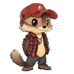 Redneck Weasel Chibi Vinyl Car Decal Sticker – Waterproof & UV-Resistant 4.0" Redneck Weasel Chibi Vinyl Car Decal Sticker – Waterproof & UV-Resistant 4.0"