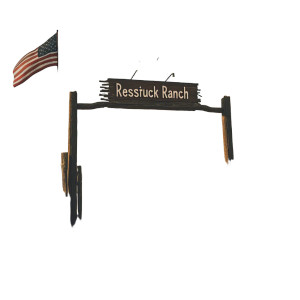 Ressituck Ranch Entrance Vinyl Car Decal Sticker – Waterproof & UV-Resistant 4.0"