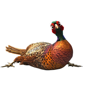 Ring Neck Pheasant Comedic Pose Vinyl Car Decal Sticker – Waterproof & UV-Resistant 4.0" Ring Neck Pheasant Comedic Pose Vinyl Car Decal Sticker – Waterproof & UV-Resistant 4.0"